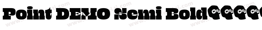 Point DEMO Semi Bold字体转换